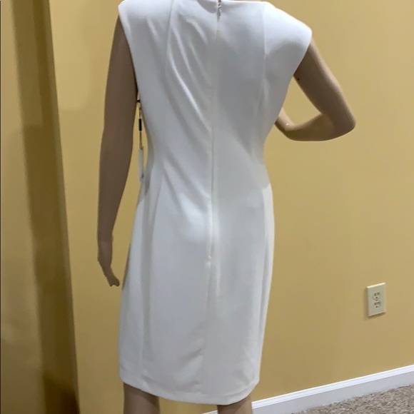 Calvin Klein ivory dress with gold hardware - Picture 6 of 9